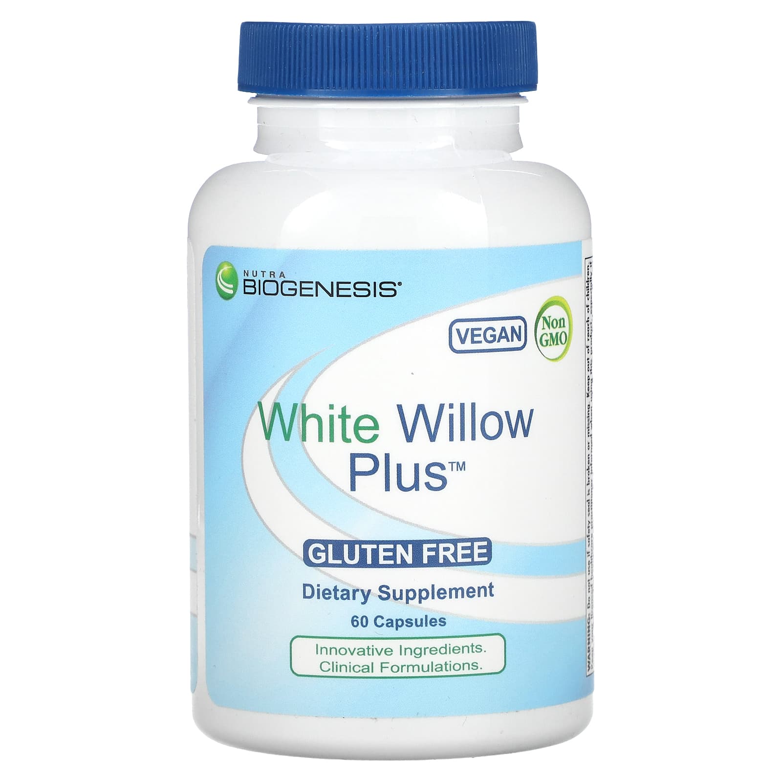 Nutra BioGenesis, White Willow Plus, 60 Vegatable Capsules UPC 812806102600 | HiLife Vitamins